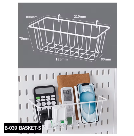 Standing Office Pegboard Storage No Drill Clip On Desktop Rack With DIY Accessories b Gamepad Holder