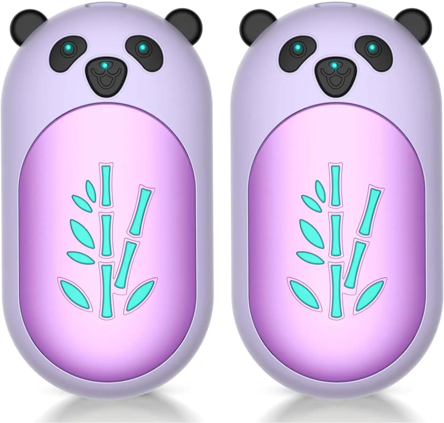 Rechargeable 6000mAh Hand Warmers 2 Pack purple