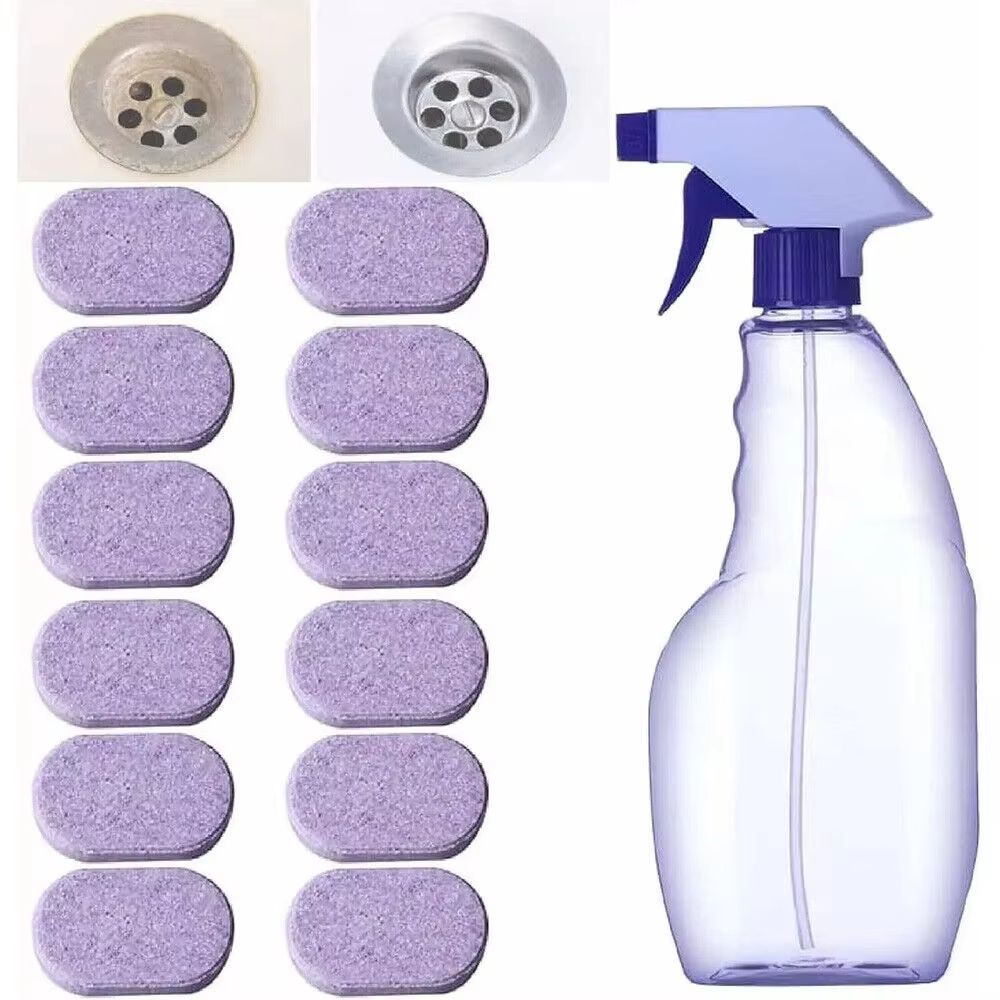 Cleanlix Multipurpose Cleaner Spray With Concentrated Cleaning Tablets For Instant Household Stain Removal 6pcs Tablet
