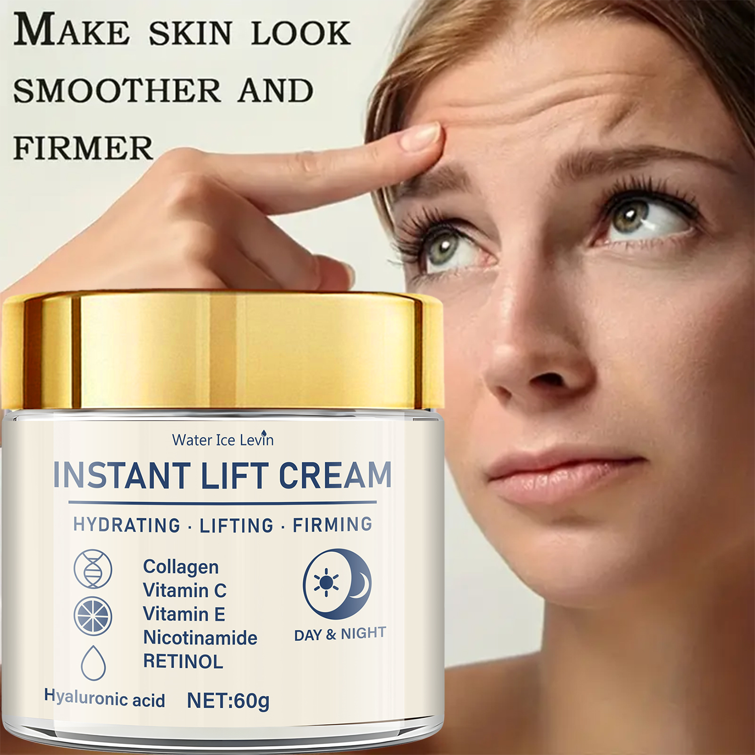 Hyaluronic Acid Facial Firming Lifting Cream, Retinol For Moisturizing Skin, Suitable For Any Skin, Firming Daily Skin Hyaluronic Acid Facial Firming Lifting Cream, Retinol For Moisturizing Skin, Suitable For Any Skin, Firming Daily Skin