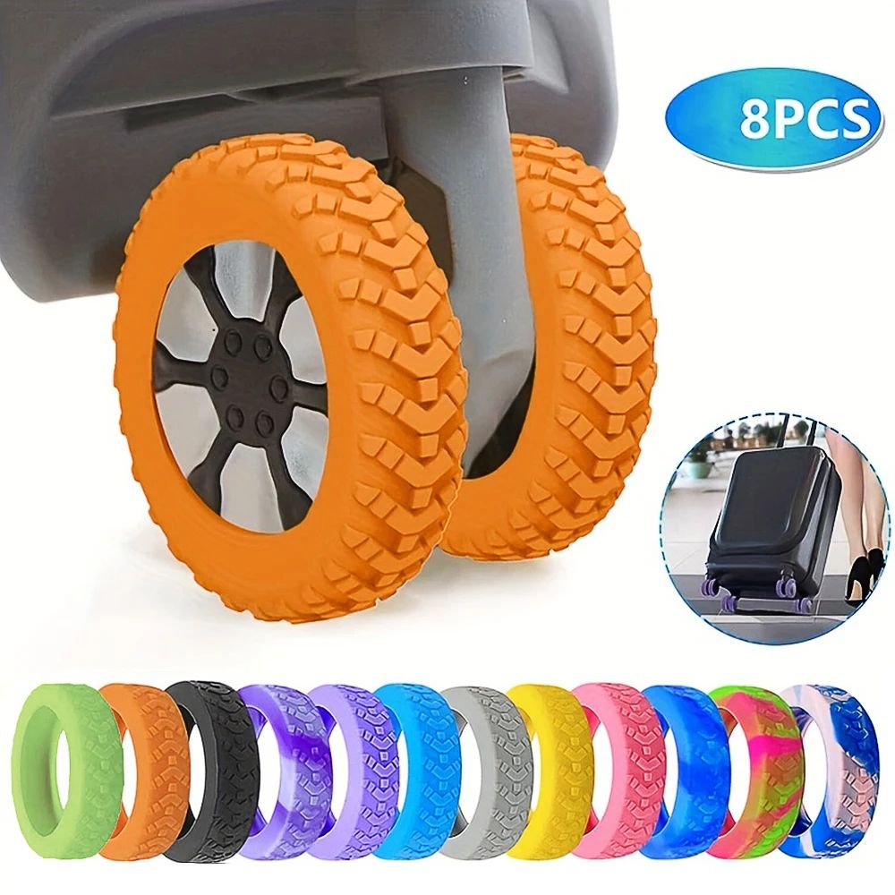 Silicone Luggage Wheel Cover Set pink