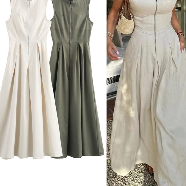Elegant Party Dresses For Women, New Midi Dresses, Sleeveless Bodycon Dress Summer army Green m
