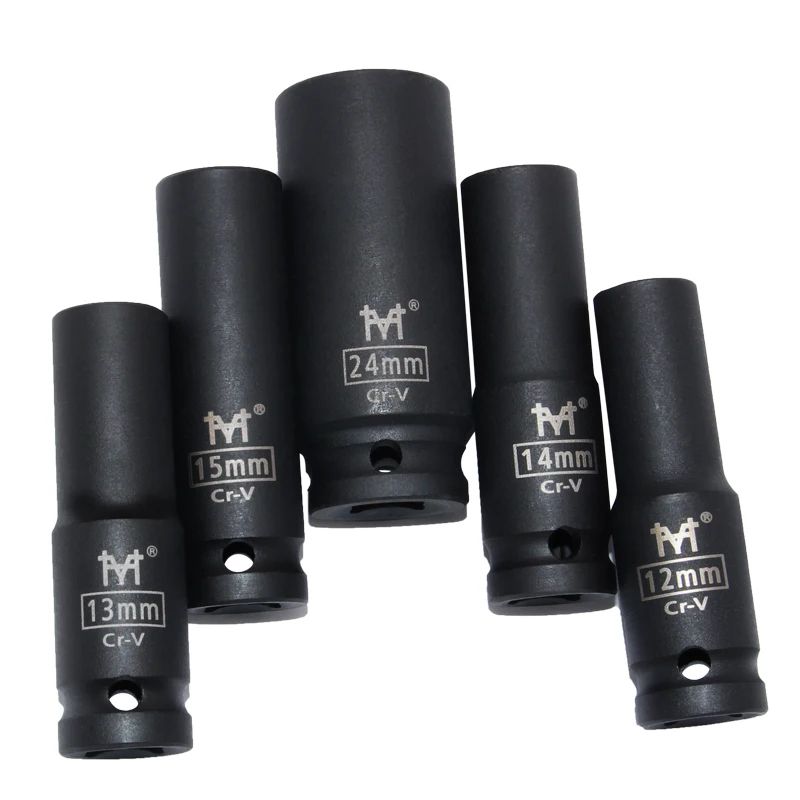 Heavy Duty 1 2" Drive Deep Impact Socket Set (Metric 1038mm) For Air Impact Wrenches 27mm