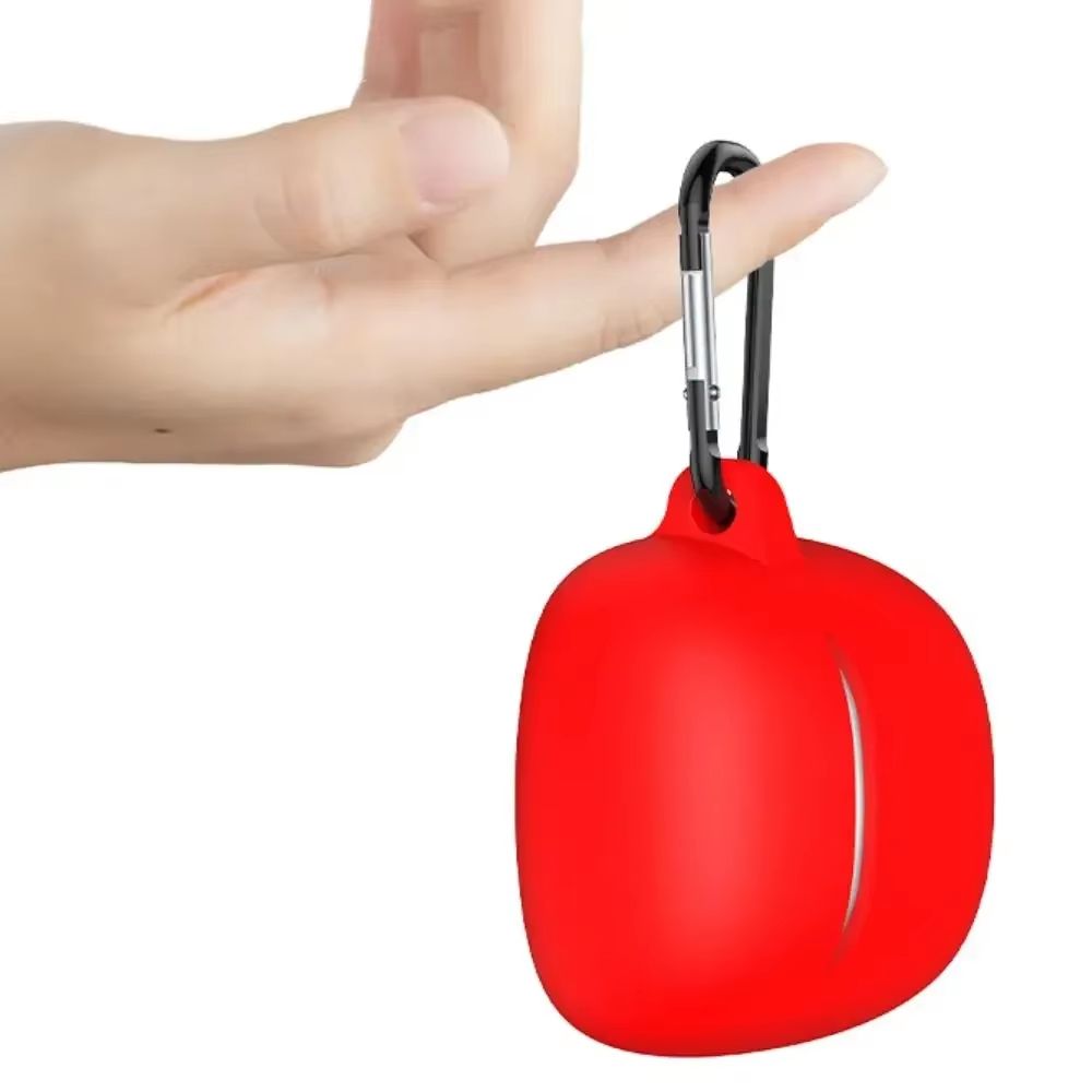 Silicone Shockproof Earphone Case With Anti Drop Protective Cover And Hook For JBL Tune Flex 2 black