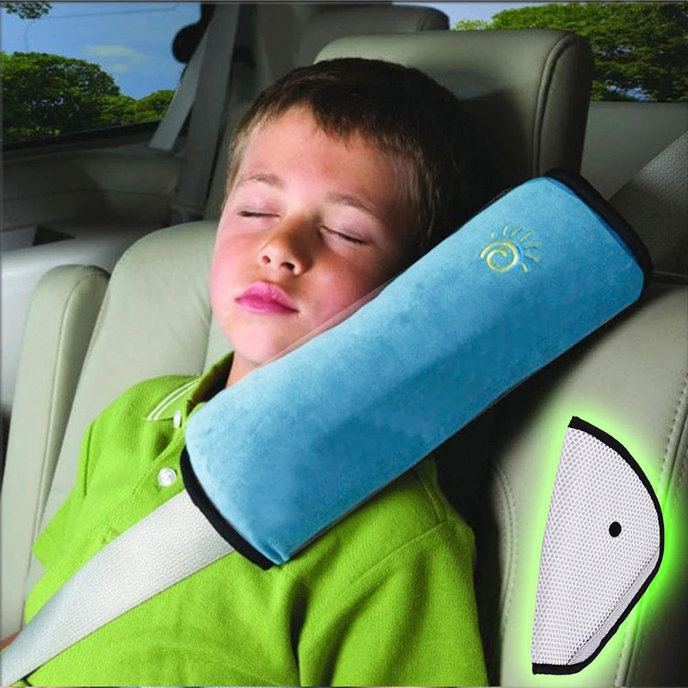 Universal Safety Car Seat Shoulder Protector, Kids Shoulder Pad Interior Car Seat Belt Chest Cushion Pillow Pads gray