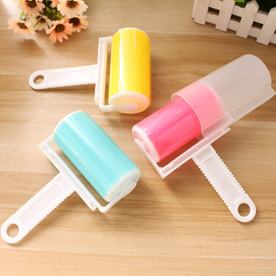 Washable Lint Remover Reusable Lint Roller For Clothes Pet Hair Home Sticky Cleaning yellow