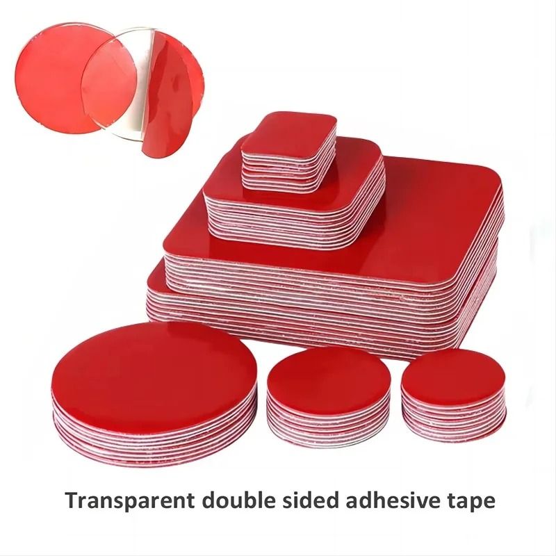 High Strength Transparent Acrylic Double Sided Adhesive Pads And Waterproof No Trace Mounting Patches round 60mm