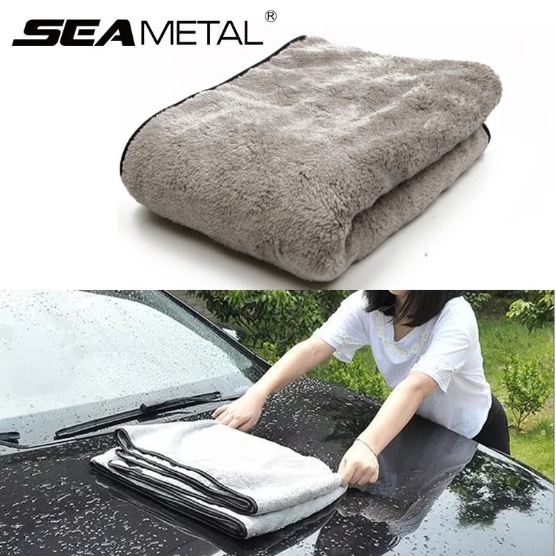 SEAMETAL 39.37x15.75 In Microfiber Car Drying Towel One Pass, Streak Free Shine 23.62 15.75 In