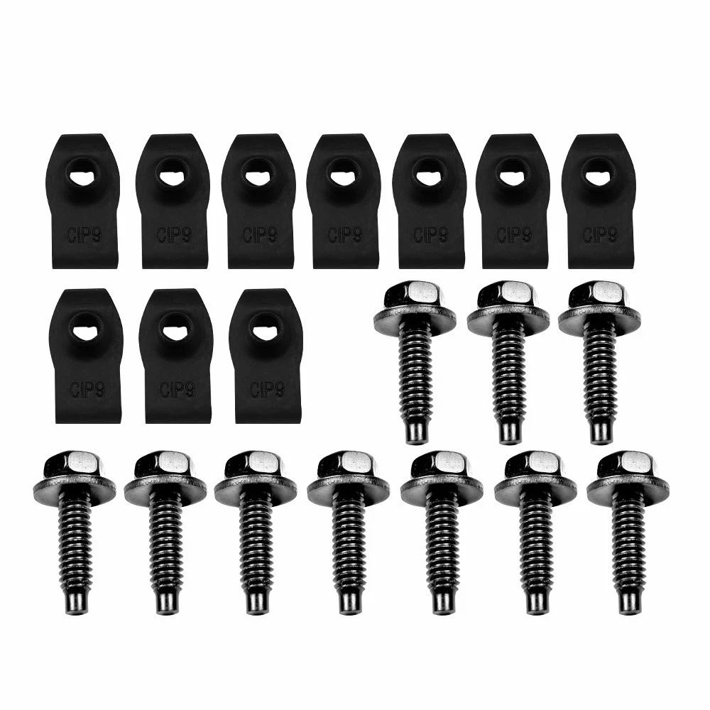 Truck Body Bolts & U Nut Clips, Black Finish, Durable Metal, Simple Installation Truck Body Bolts & U Nut Clips, Black Finish, Durable Metal, Simple Installation