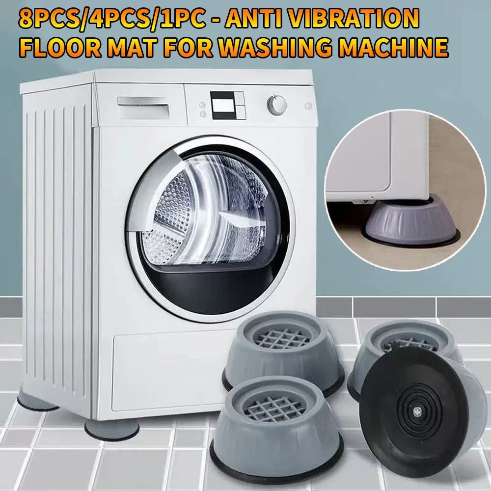 Washing Machine Shock Pad Silicone Anti Vibration & Noise Reduction Foot Pad 4 Pcs