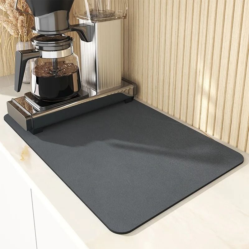 Super Absorbent Quick Dry Kitchen And Coffee Mat 3dog Off white s