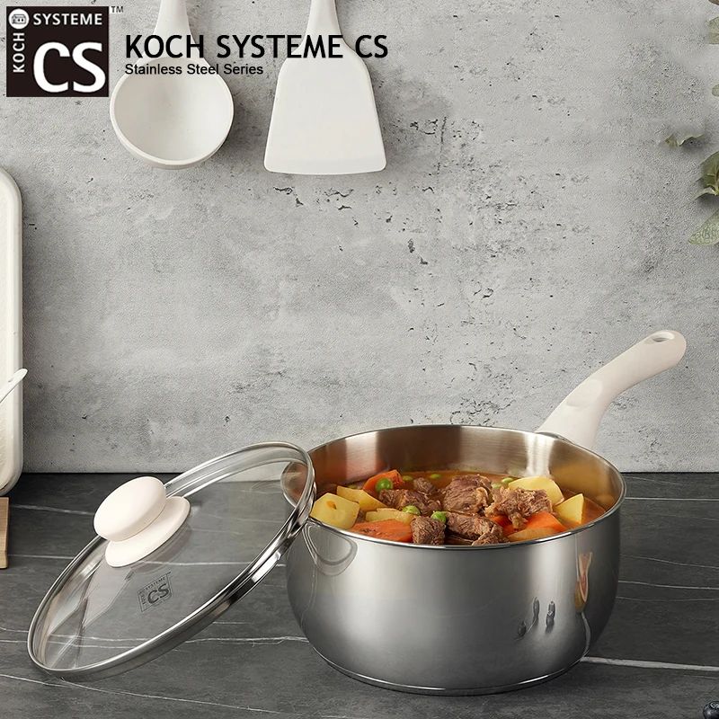 Premium Stainless Steel Saucepan Set 1QT 2QT 3QT Induction Ready Cookware With Stay Cool Handles 1qt 2qt 3qt
