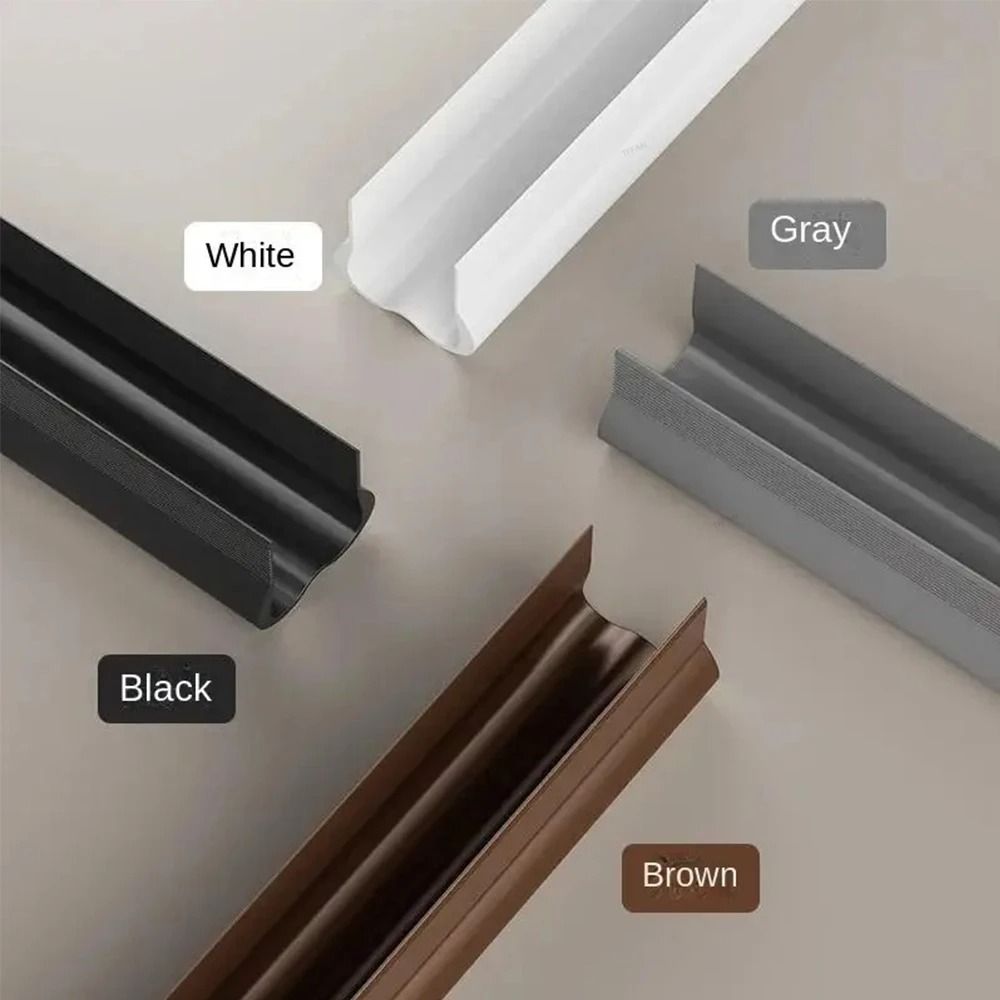 Flexible Door Bottom Sealing Strip Under Door Draft Stopper Weather Seal gray