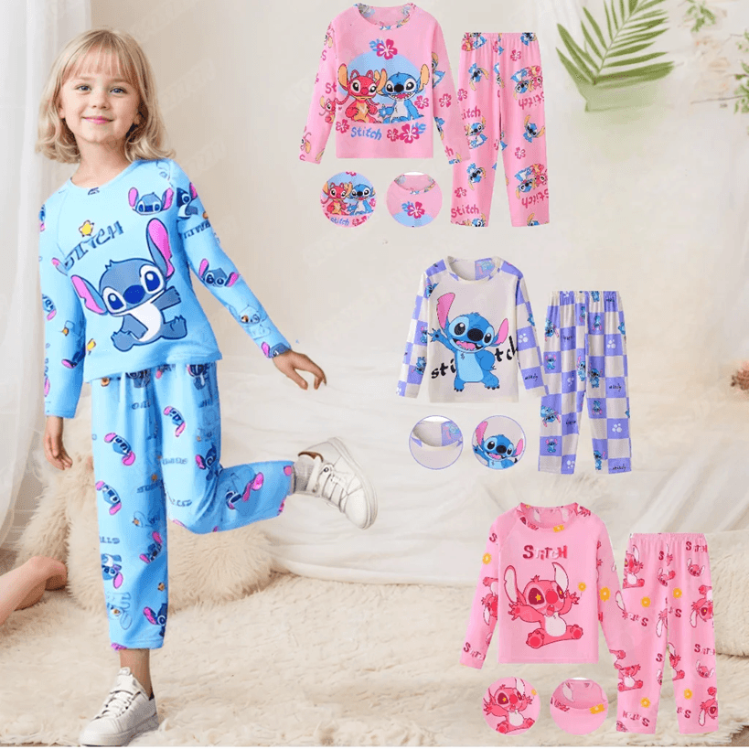 Kids Stitch Pajama Set Cute Cartoon Sleepwear For Boys And Girls 10 4