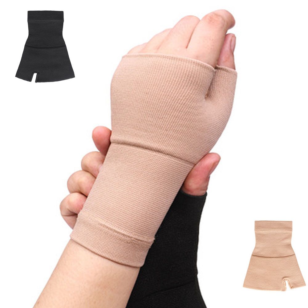 Compression Wrist Support Gloves For Arthritis, Muscles, Joint Pain, Safety Braces For Wrist Protection black l