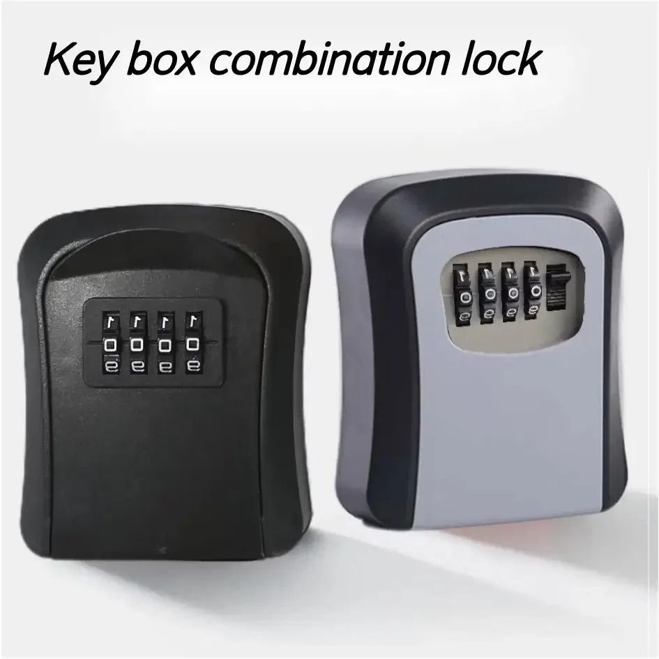 Wall Mounted Waterproof Combination Key Safe Box red L