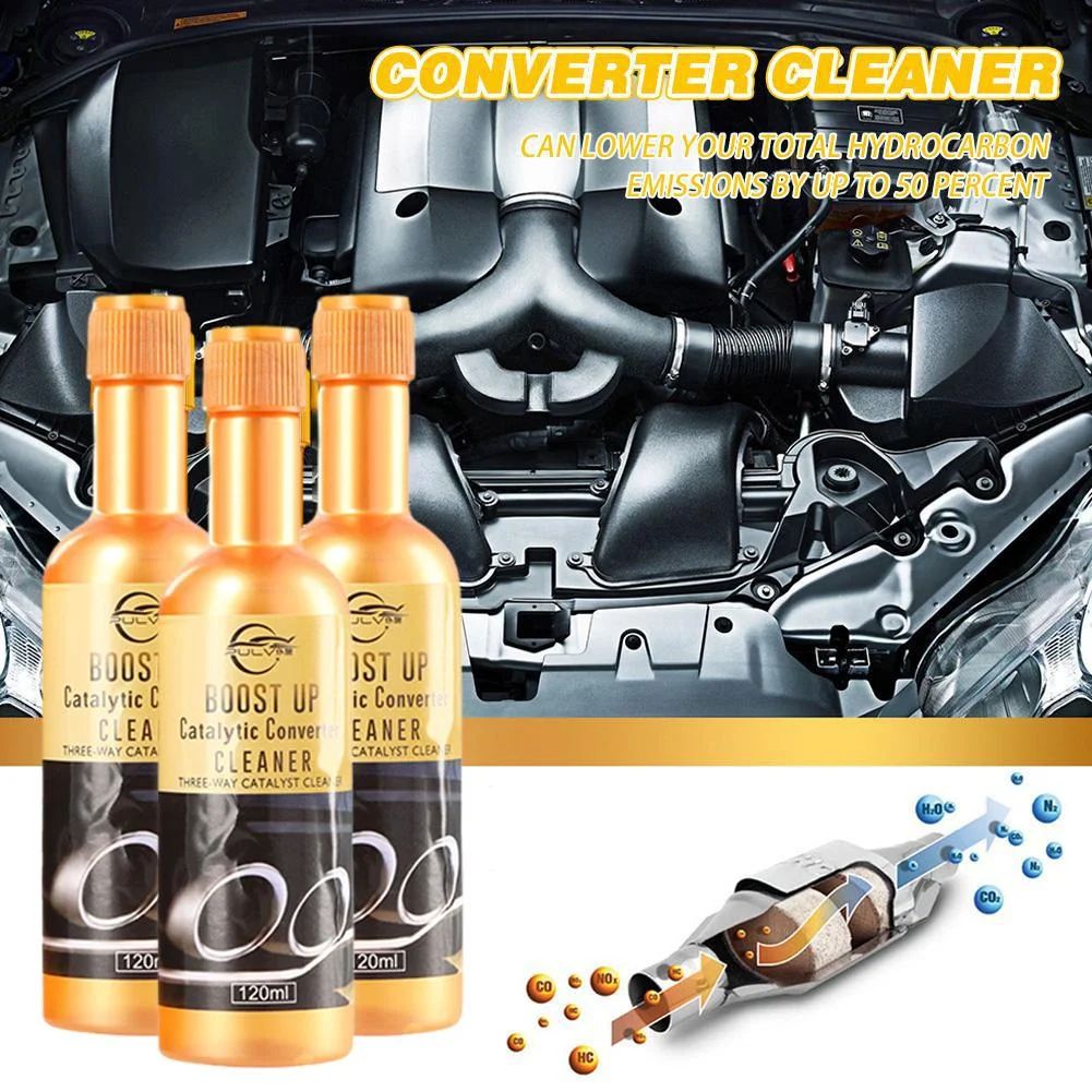 Catalytic Converter Cleaner O2 Sensor Safe Fuel System Treatment Restore Power & MPG, Reduce Emissions Rapid 3 Pcs