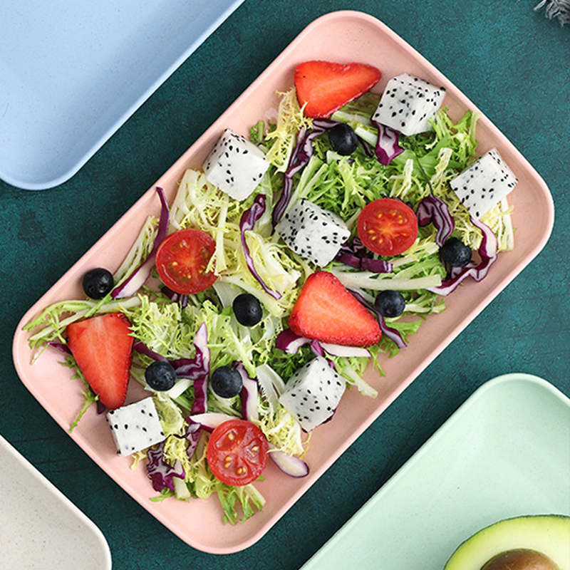 Wheat Straw Plates, Dessert Plates, Fruit Dish For Cupcakes, Salad, Steak Stylish Home Kitchen Decor s