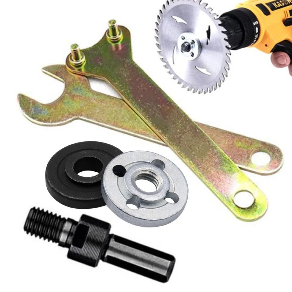 3 8 Inches Drill To Angle Grinder Adapter Rod With Handle Cutting & Polishing Conversion Tool For Metal, Disc & Wheels set A