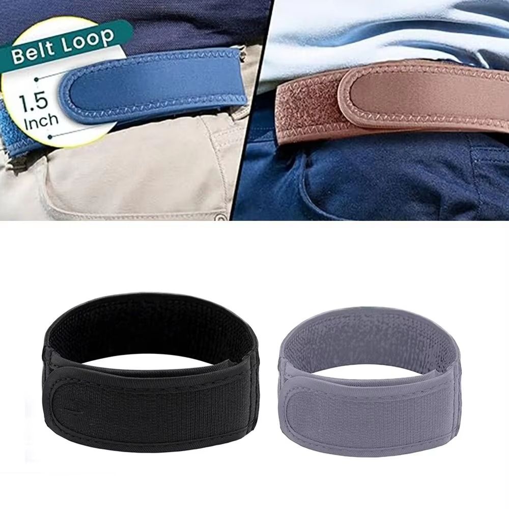FlexiFit Ultra Soft No Buckle Elastic Waist Belt For Women And Men grey l