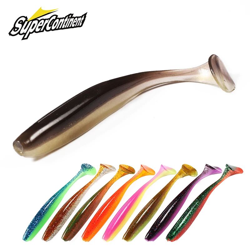 Supercontinent Shiner Soft Paddle Tail Swimbait Set (50 75 100mm) For Pike & Bass t 75mm 16pcs