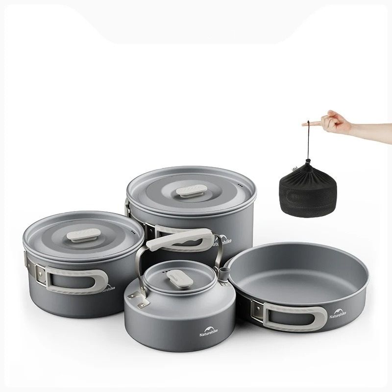 Aluminum Alloy Group Camping Cookware Set pan 1.7 L
