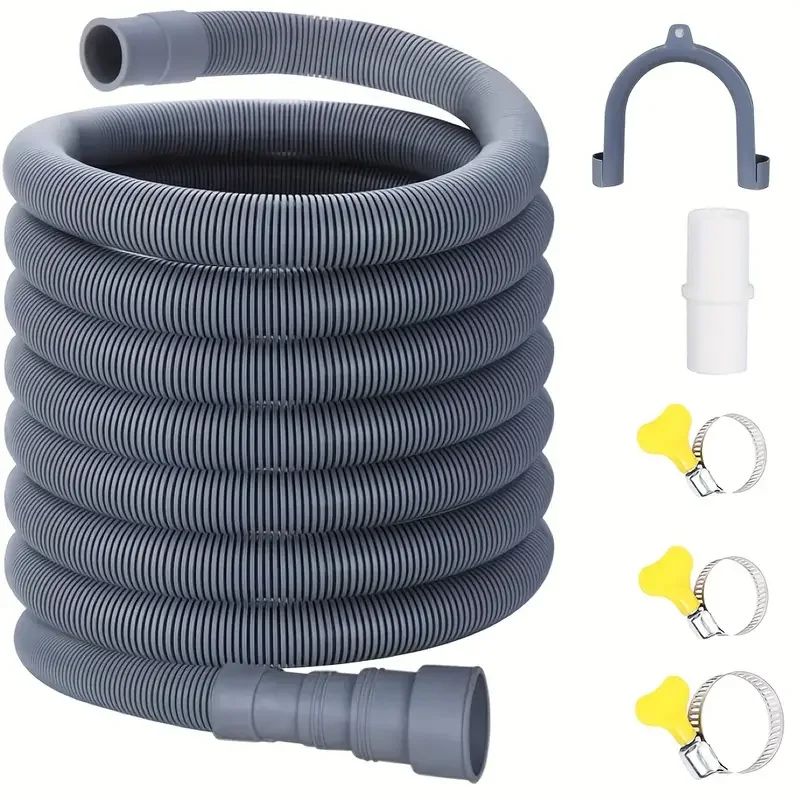 Flexible Washing Machine Drain Hose Extension 2.5m
