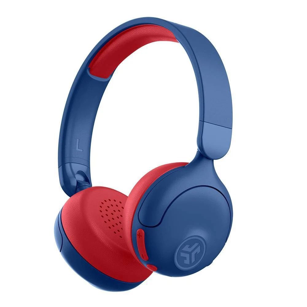 Bluetooth Kids Headphones, Wireless ANC Kids' Headphones, Share Mode, Clear Calls, Foldable blue red