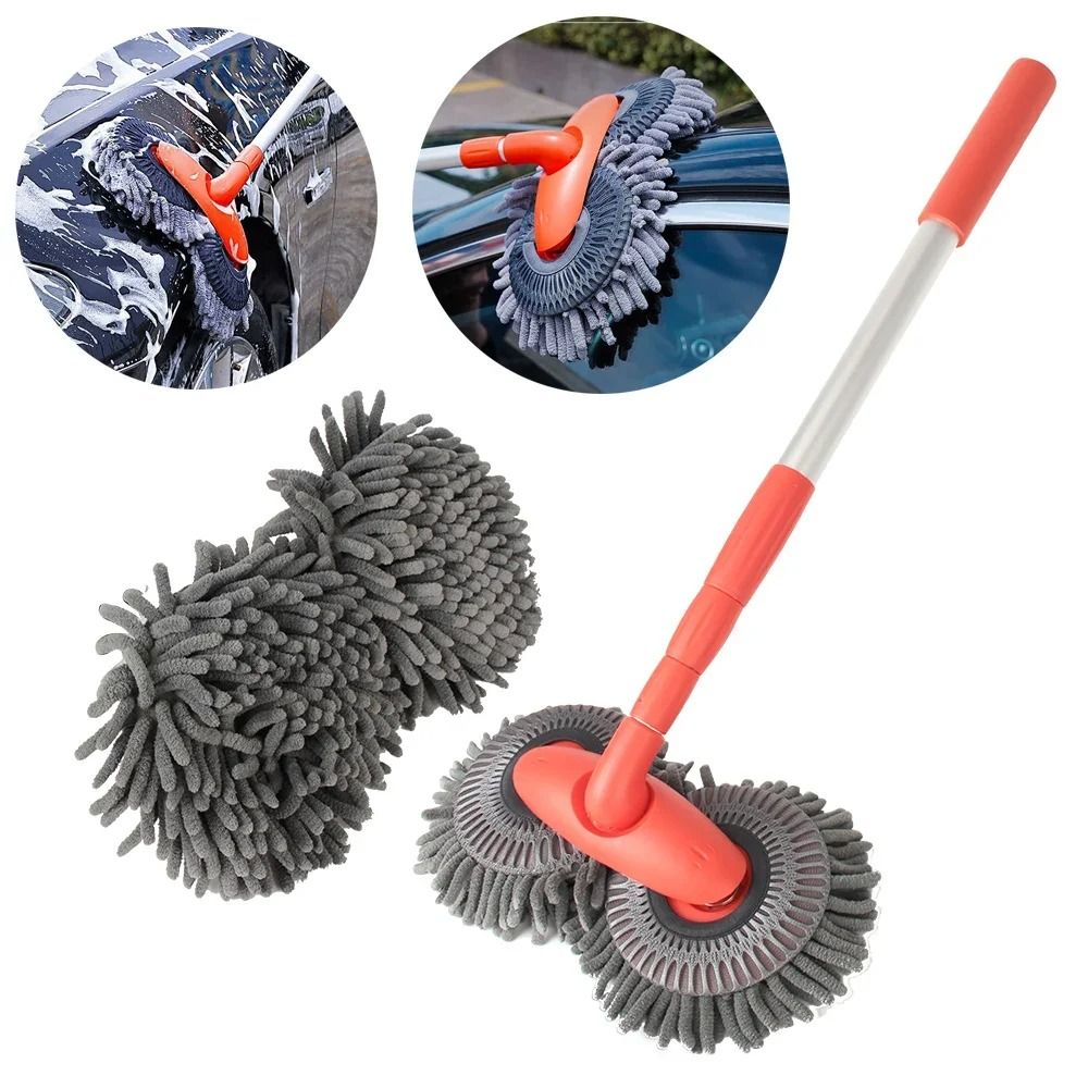 Extendable Chenille Car Wash Mop Brush Foam Cleaner Tool car Wash Mop 1 Pcs