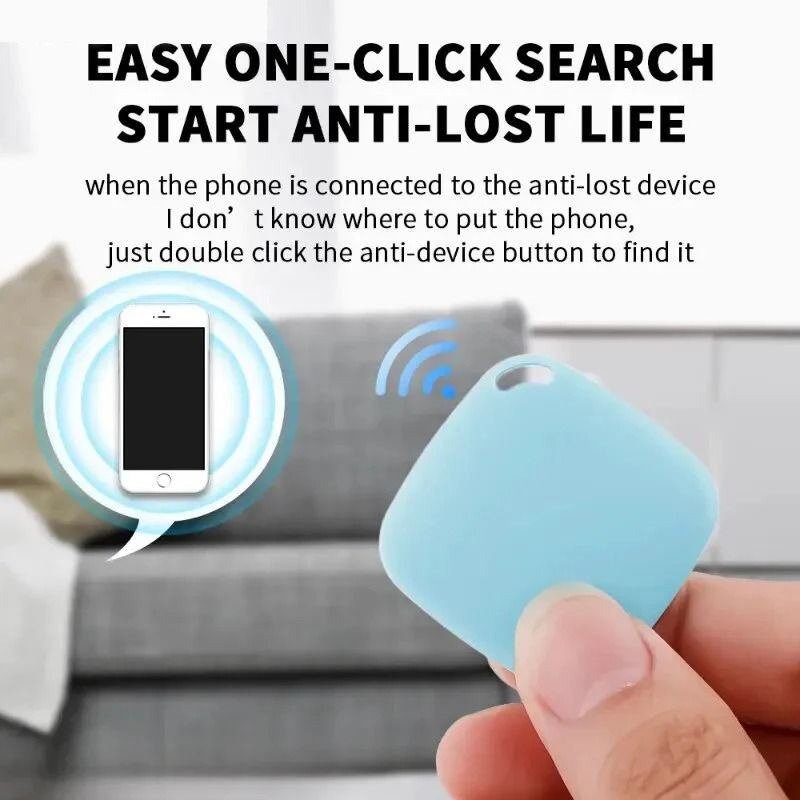 Professional High Precision Mini GPS Tracker And Smart Bluetooth Anti Lost Locator black