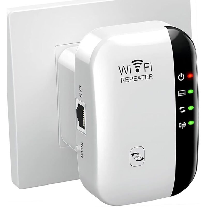 Potente Ripetitore Wifi 300mbps Potente Amplificatore Wifi Amplificatore Di Portata Wifi Da 2,4 Ghz Estensore Ripetitore Wireless Wifi Con Porta Ethernet, Estensore Wifi Amplificatore Wifi, Protezione
