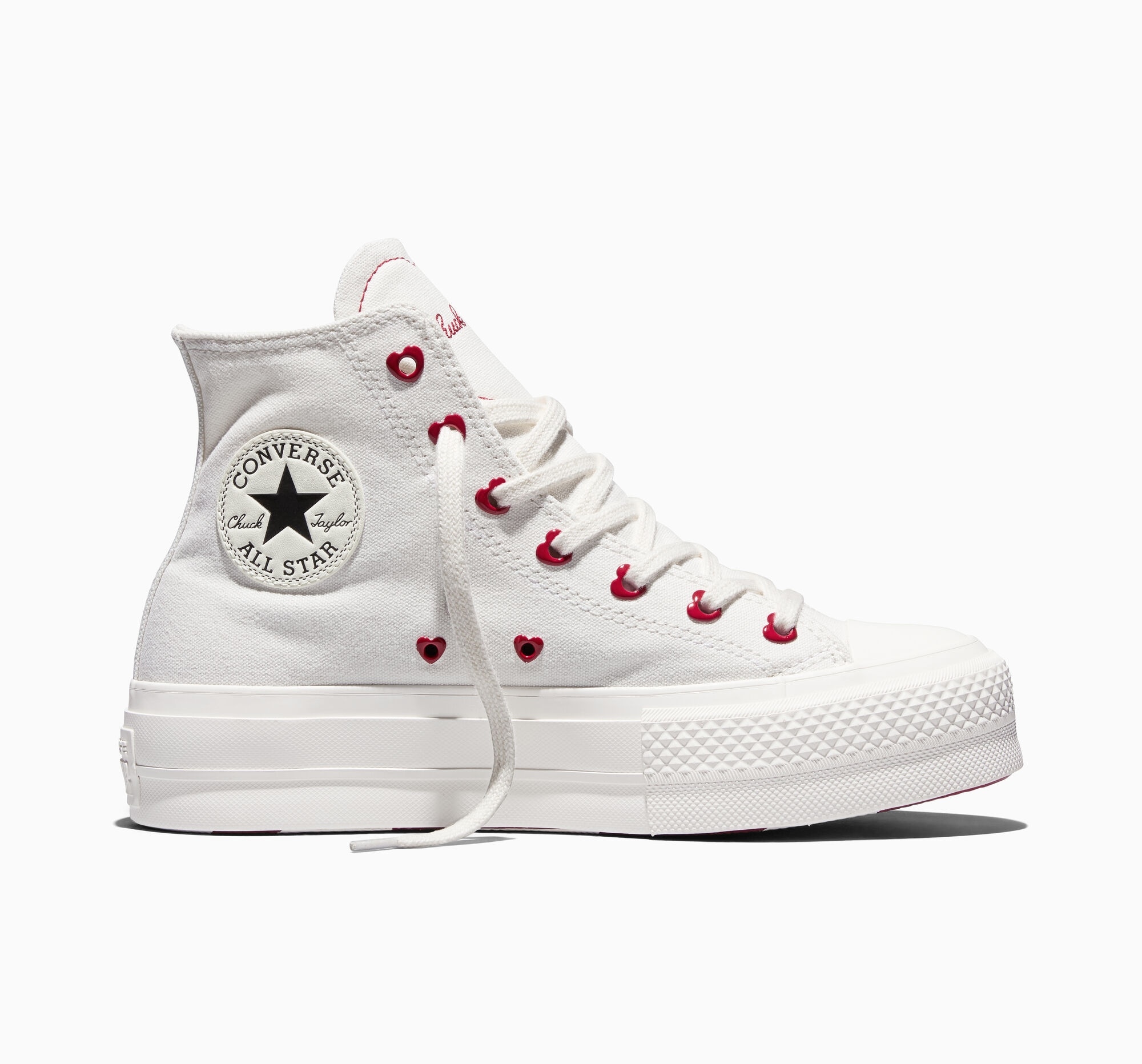 Sneaker CONVERSE "CHUCK TAYLOR ALL STAR LIFT", Damen, Gr. 42, vintage weiß, egret, days ahead, Textil, Schuhe Sneaker