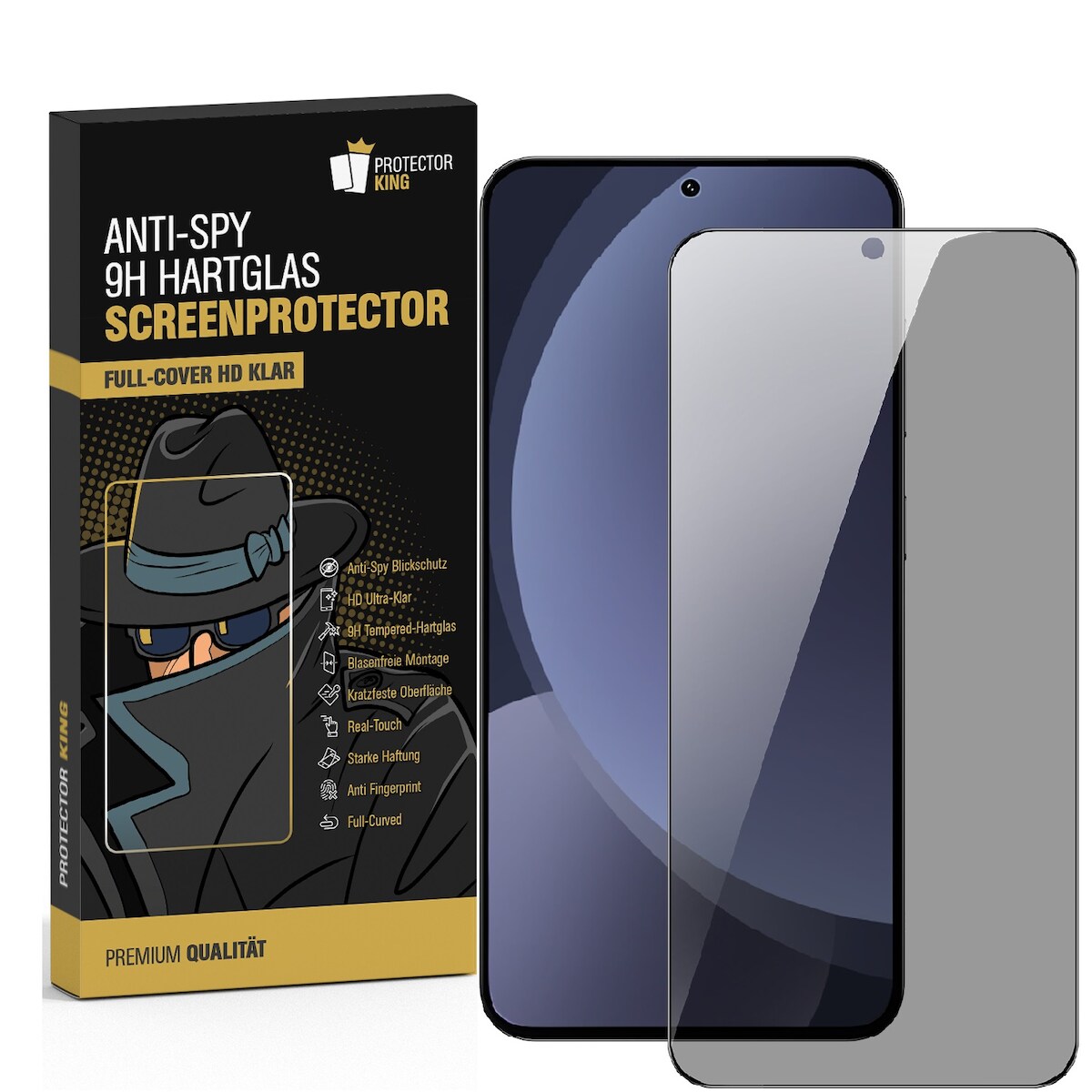 4x Blickschutz 9H Panzerglas für Samsung Galaxy A37 5G Full-Screen Anti-Spy Privacy Sichtschutz Displayschutz Schutzglas Tempered Screen-Protector