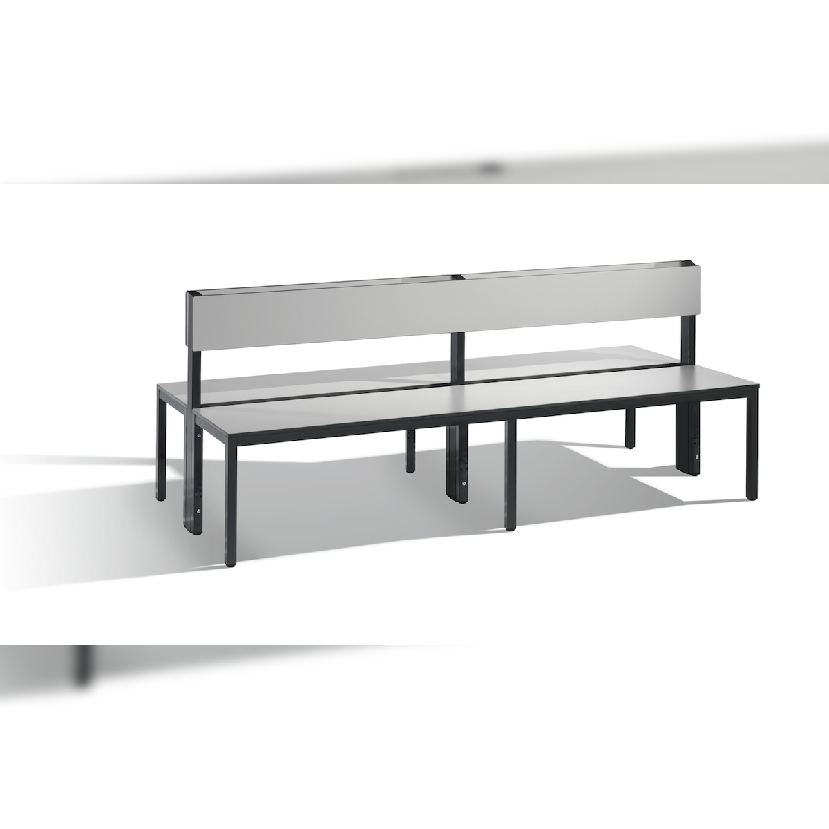 C+P Doppelseitige Sitzbank mit Rückenlehne, Basic Plus, H796xB1960xT760mm Image