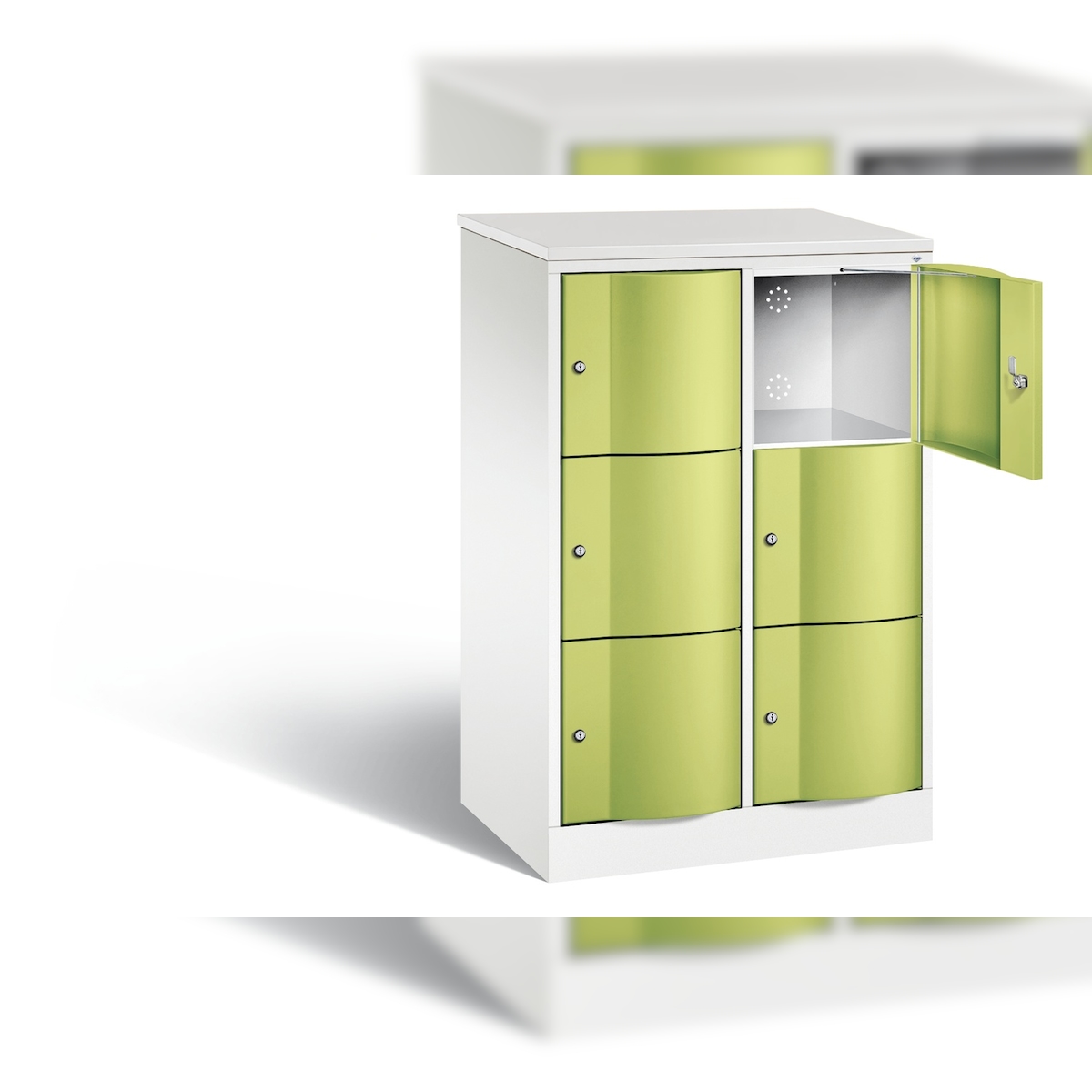 C+P Schließfachschrank Resisto, H1255xB772xT540mm Image