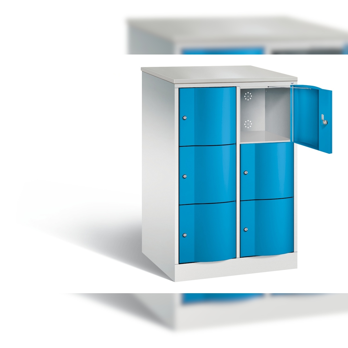 C+P XL-Schließfachschrank Resisto, H1255xB772xT640mm Image