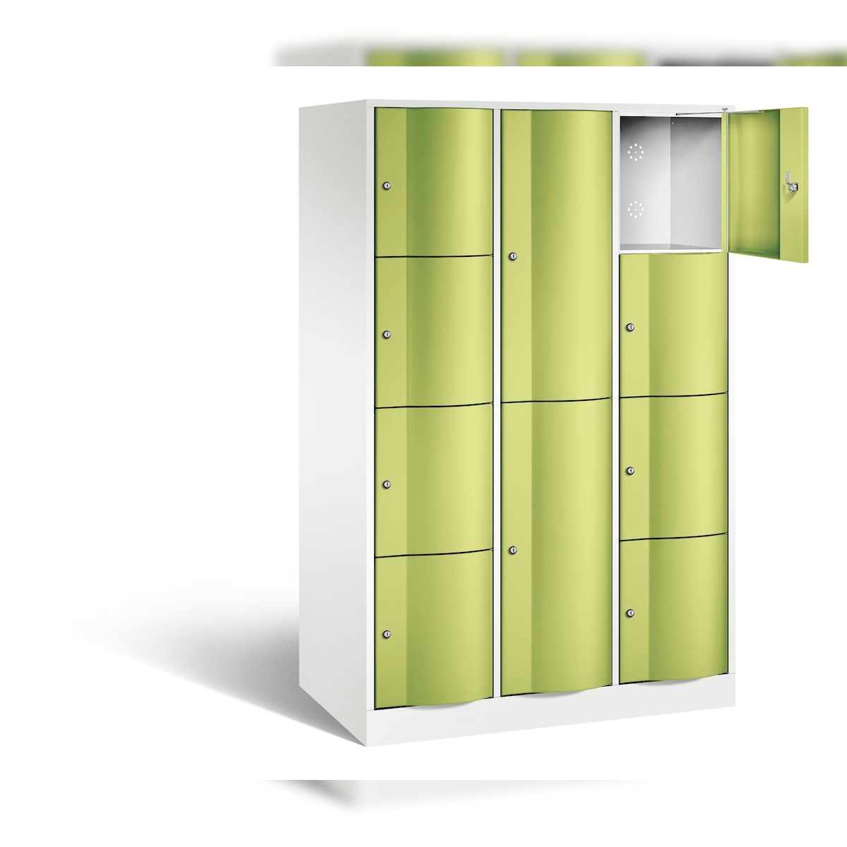 C+P XL-Kombi-Schließfachschrank Resisto, H1950xB1148xT640mm Image