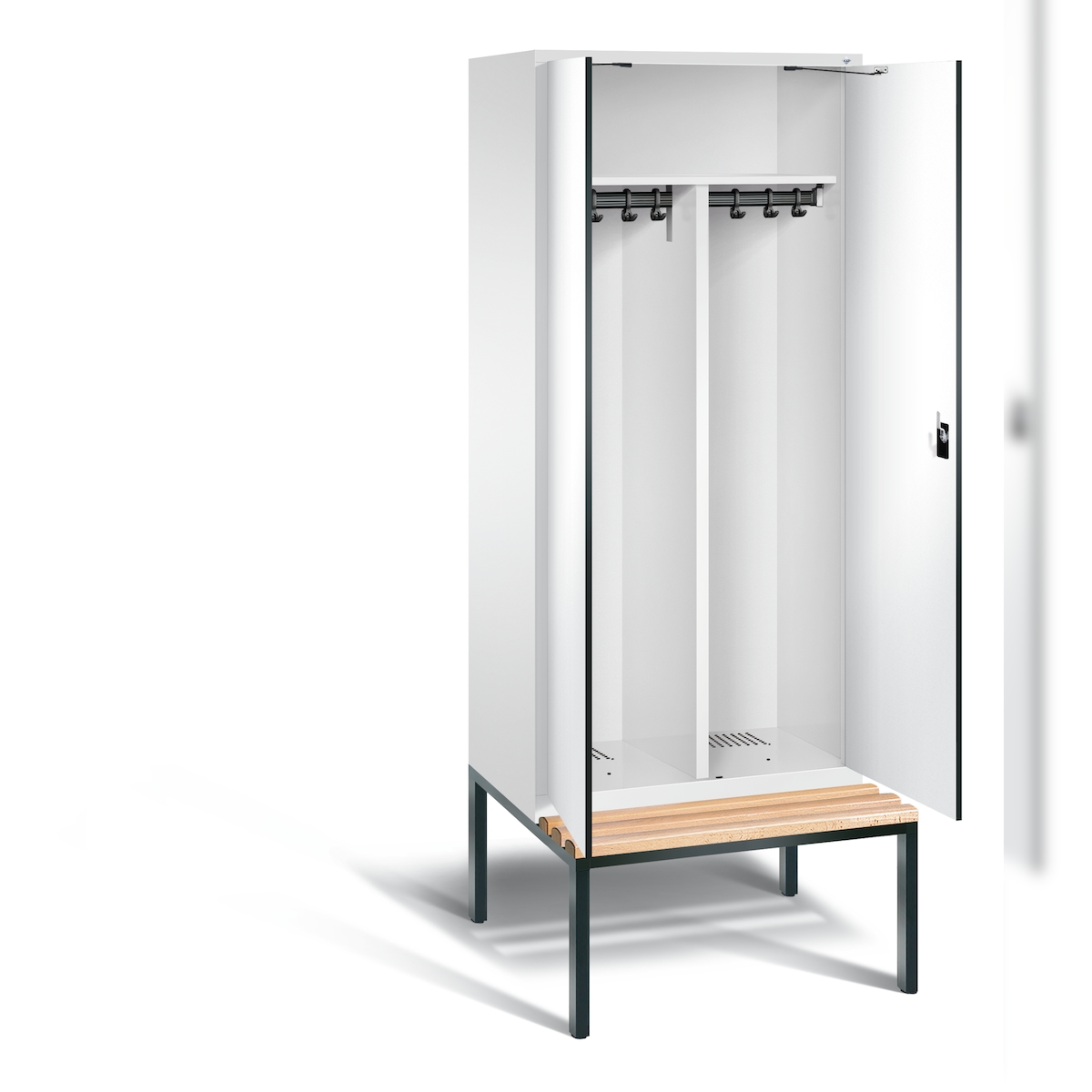 C+P Schwarz-Weiss-Spind Evolo, H2090xB810xT815mm Image