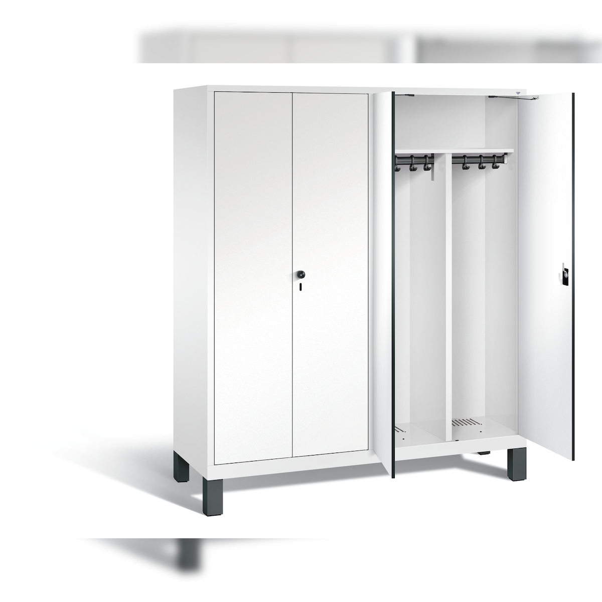 C+P Schwarz-Weiss-Spind Evolo, H1850xB1590xT500mm Image