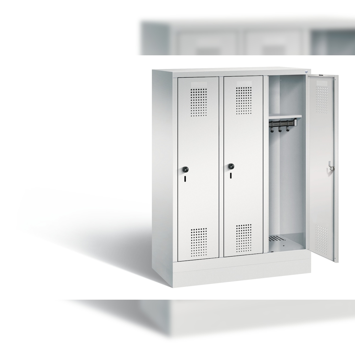 C+P Kindergarten-Spind Evolo, H1300xB900xT300mm Image