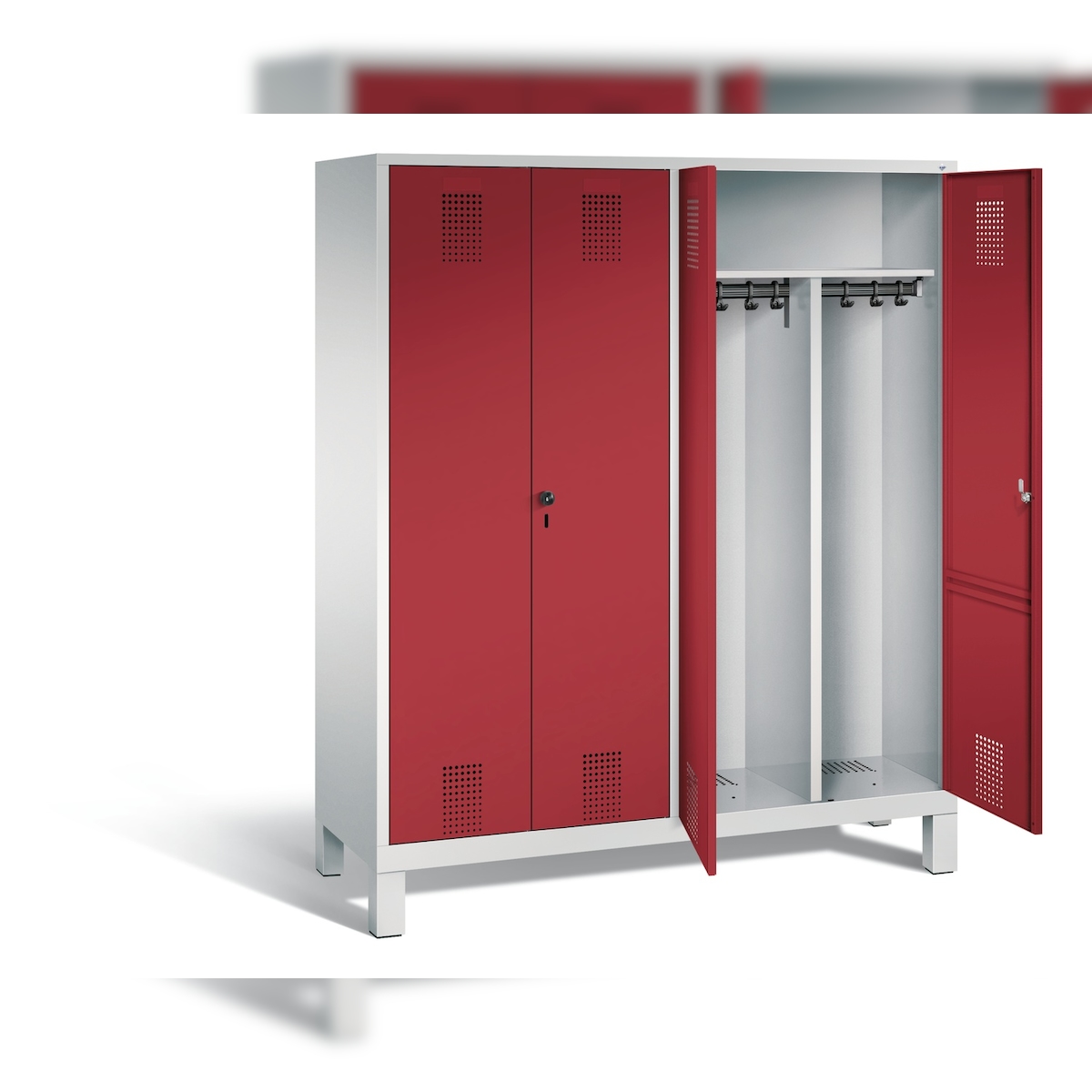 C+P Schwarz-Weiss-Spind Evolo, H1850xB1590xT500mm Image