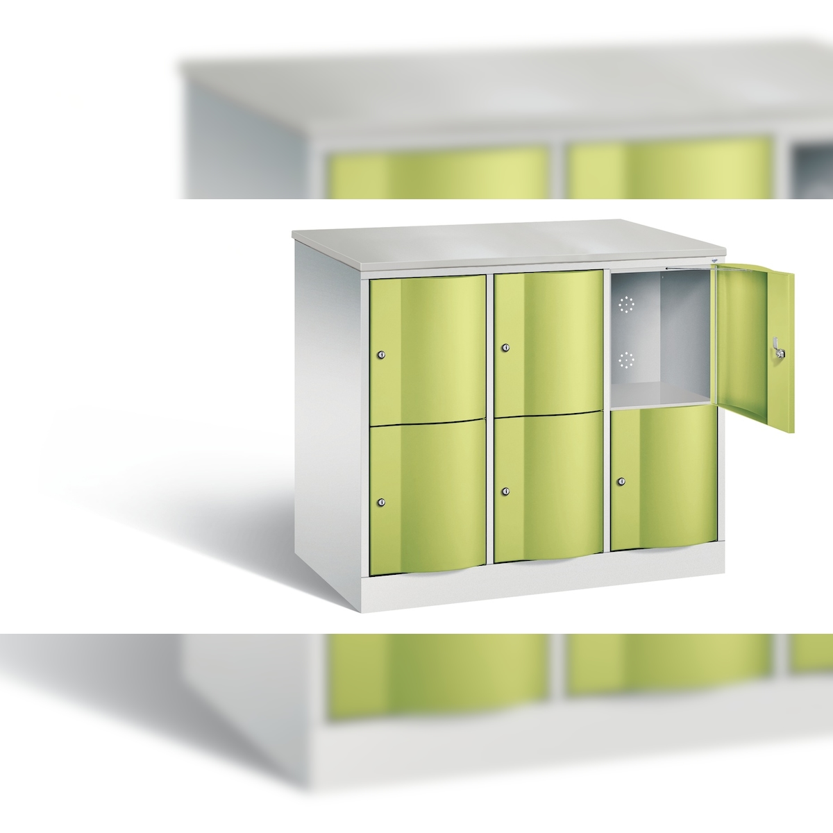 C+P XL-Schließfachschrank Resisto, H1077xB1148xT640mm Image