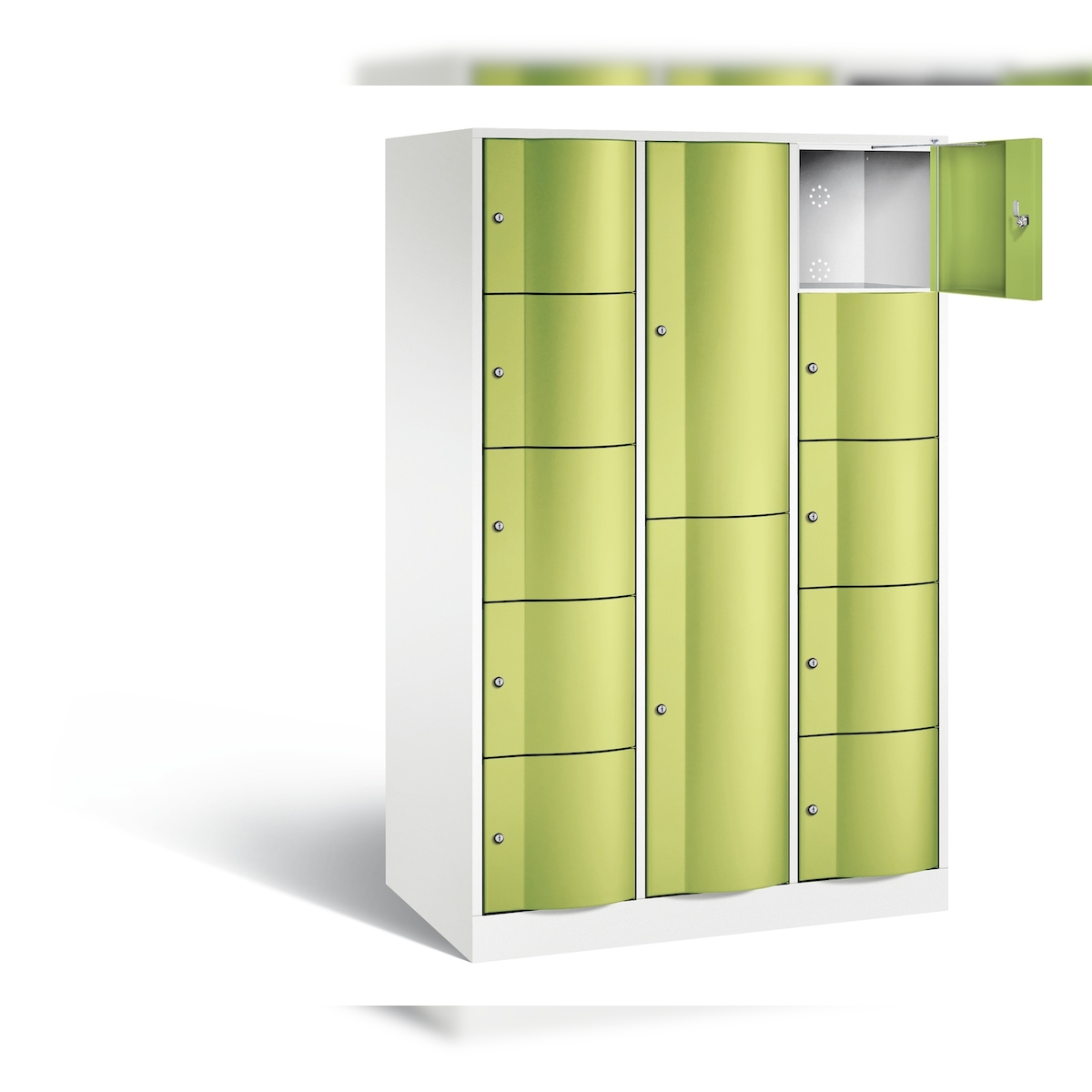 C+P Kombi-Schließfachschrank Resisto, H1950xB1148xT640mm Image