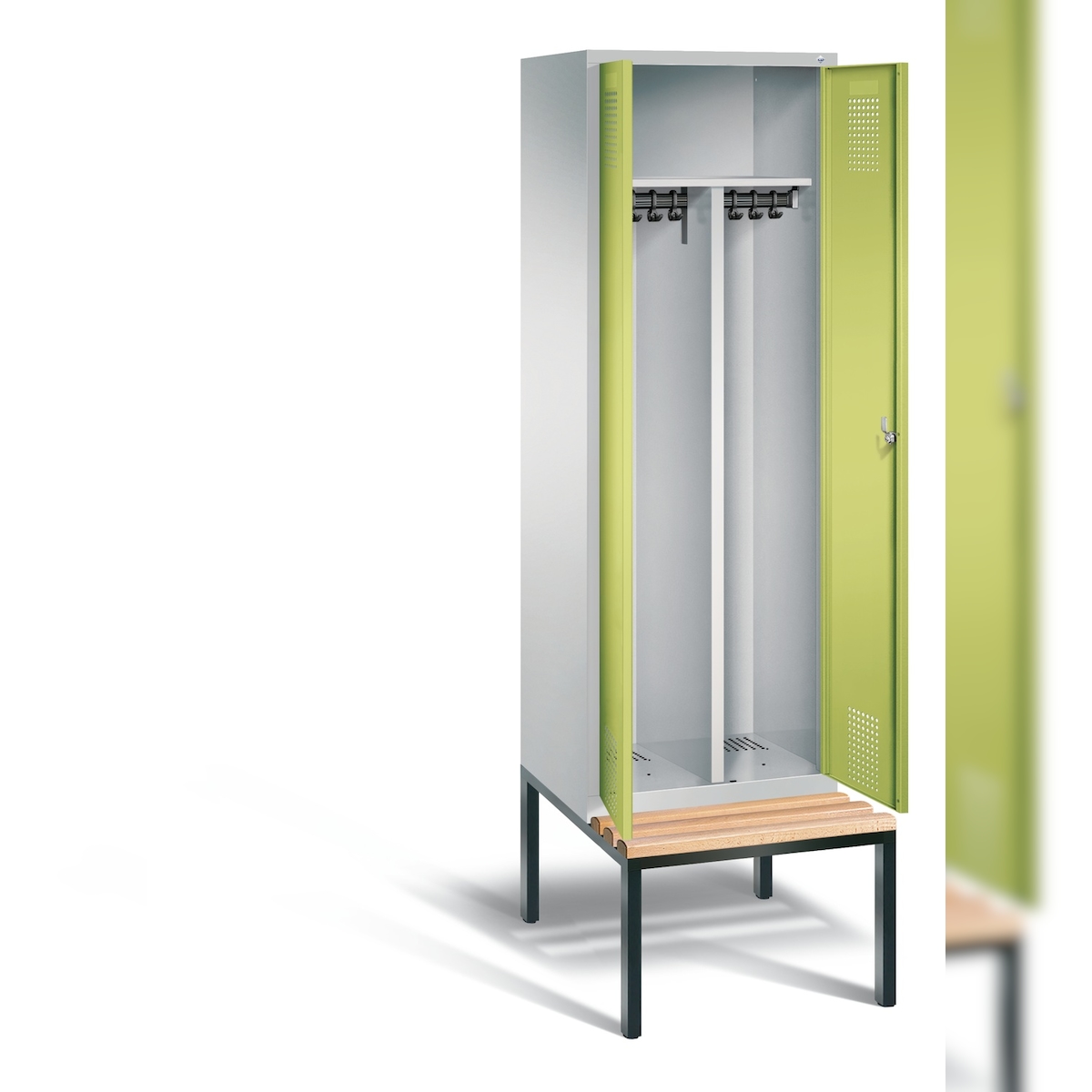 C+P Schwarz-Weiss-Spind Evolo, H2090xB610xT815mm Image