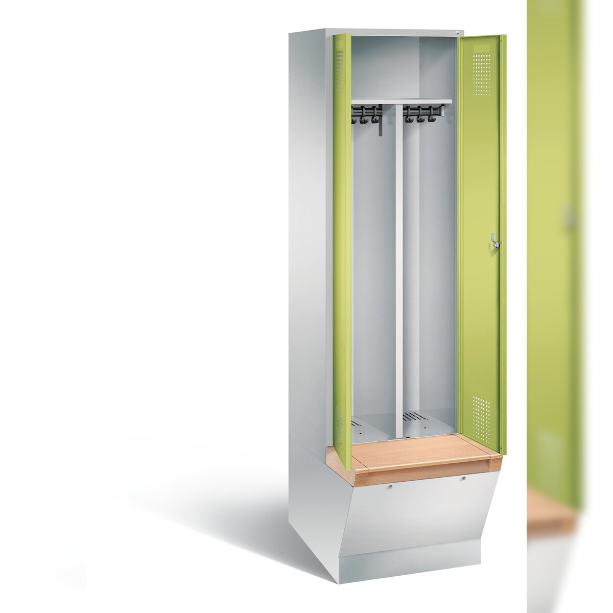 C+P Schwarz-Weiss-Spind Evolo, H2090xB610xT815mm Image