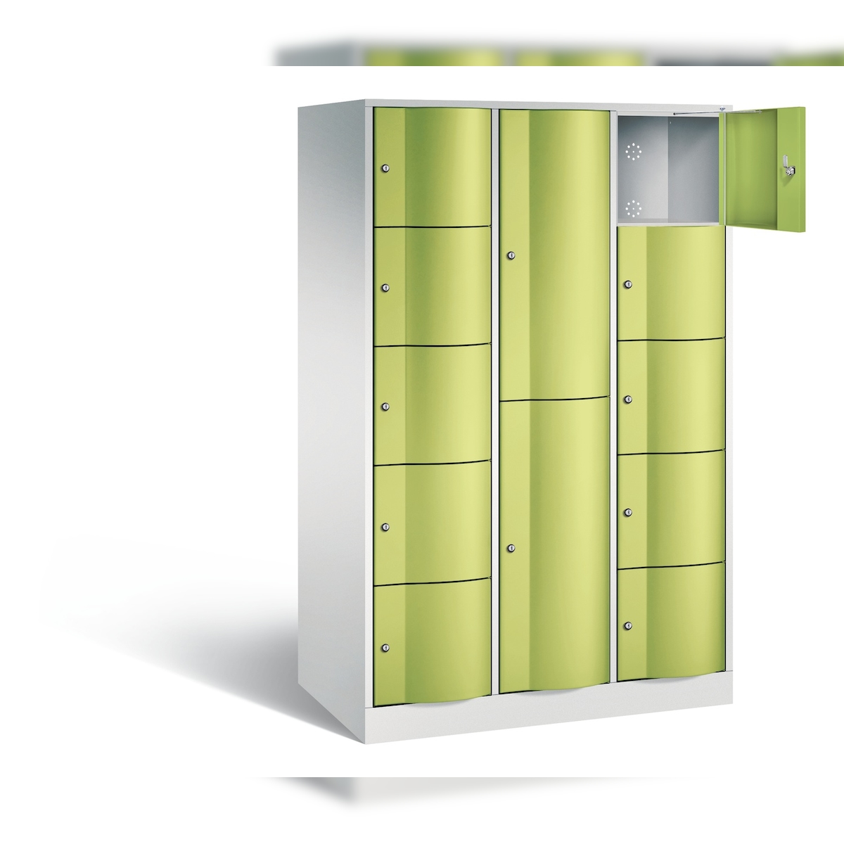C+P Kombi-Schließfachschrank Resisto, H1950xB1148xT640mm Image