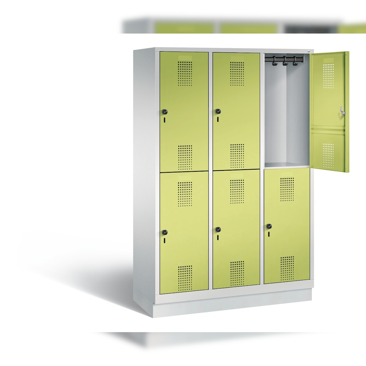 C+P Spind doppelstöckig Evolo, H1800xB1200xT500mm Image