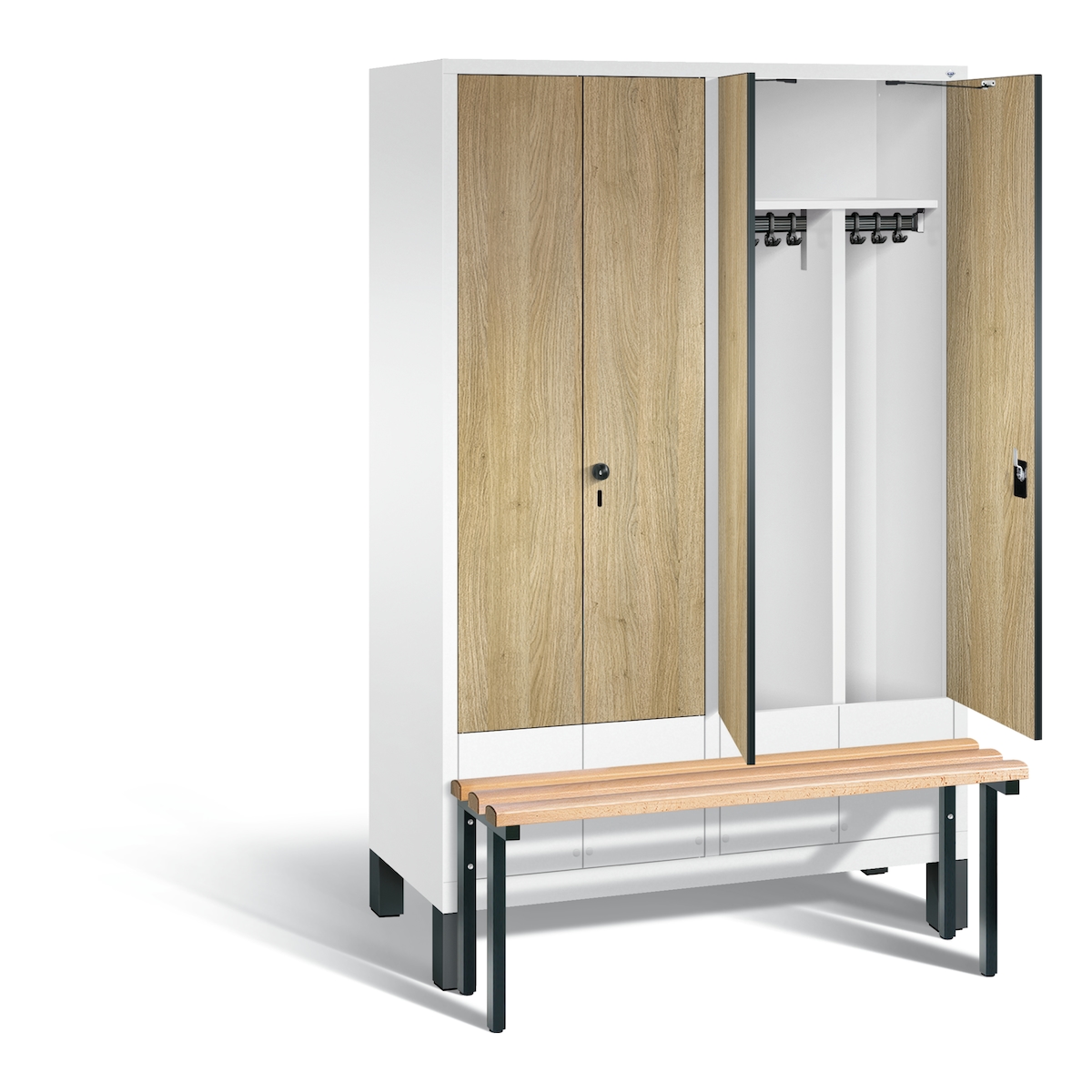 C+P Schwarz-Weiss-Spind Evolo, H1850xB1190xT815mm Image