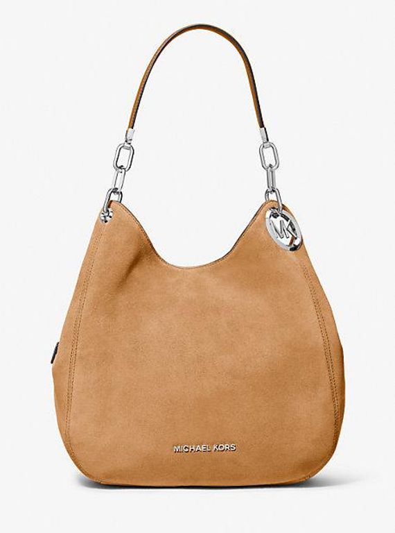 Mk Lillie Large Suede Shoulder Bag