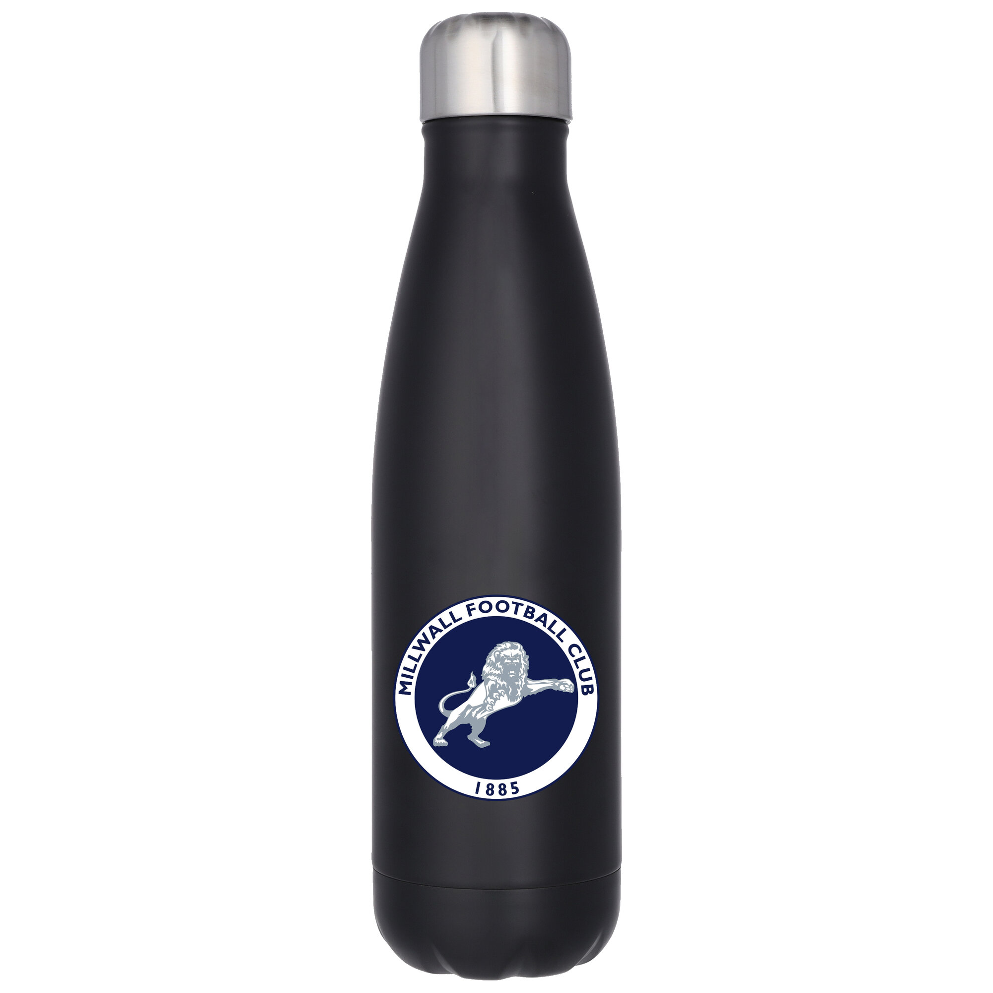 Millwall FC Logo Edelstahl-Trinkflasche, 500 ml – Schwarz Image